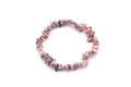 Handmade bracelet featuring natural irregular colorful jasper and agate stone beads - Leopard Skin Jasper