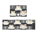 Cute cartoon cat and letter pattern crystal velvet kitchen mat and living room carpet - Cartoon Mouse