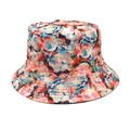 Close-up of bucket hat with colorful abstract artistic graffiti patterns and canvas texture - M(56-58cm) / Art Graffiti Style (2#)
