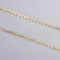 Classic S925 sterling silver necklace featuring a delicate golden fine link chain design - Shimmer O-Chain / 40+5cm / Gold