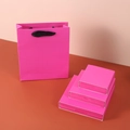 Magenta jewelry packaging set with cardboard bags and three drawer gift boxes - Rose Red