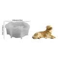 Golden Retriever dog silicone mold for DIY candles and resin crafts with clear hair texture - Silicone / Lying Puppy