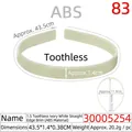 Ivory white ABS plastic smooth headband DIY base 43.5x1.4cm without teeth for crafts - 1.5CM Non-toothed Ivory Straight Edge