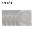 Lot de 4 lavettes durables en fil métallique argenté pour le nettoyage de cuisine - 4 Pièces