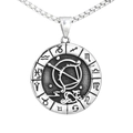 Silberne Edelstahl Halskette Schütze Sternzeichen Anhänger mit Horoskop-Symbolen - Schütze Anhänger