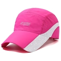 Atmungsaktive baseballkappe in rosarosa mit wabenmuster und schnelltrocknendem netz - Verstellbar / Fuchsia