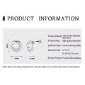 Minimalist S925 sterling silver stud earrings featuring 10mm round micro-paved moissanite - Mobius Loop Studs (Silver)