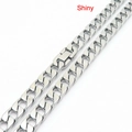 Polished silver cuban chain necklace with a shiny finish for men and women - 9mm Cast Style Polished / 45cm
