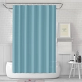 Dettaglio della tenda da doccia in PEVA azzurro impermeabile con drappeggio verticale naturale - 180*180CM / Blu ciano
