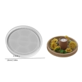 18cm ronde siliconen mal met kralenrand voor DIY hars trays en gipsen decoraties - Kralen Ronde Dienblad - Klein