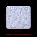 Translucent silicone earring mold featuring 8 different fairy and angel shapes for DIY - Angel Wings Earring Mold-ED#212
