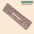Floral print hair bun maker 5# style in pink fabric, approximately 34cm long - 5# Small Floral Print