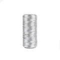1.5mm silver metallic tag string spool for gift wrapping and DIY crafts decoration - Silver