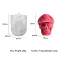 Silikonform Totenkopf mit Militärmütze für DIY Halloween-Duftkerzen und Gips - Einäugige Totenkopf-Form