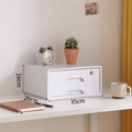 2 Layers With Lock / 35x26x16cm / White