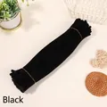 Pack of 100 dense black macaron chenille stems for DIY craft and handmade projects - Approx 100Pcs (High Density) / Black