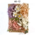 DIY dried flower material kit A5-12 with hydrangea and daisies for resin crafts - Flower Pack No.12
