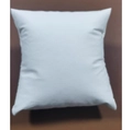 Compact white faux leather watch display pillow for jewelry storage and presentation - White PU Leather 9x10