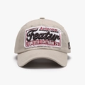 Khaki vintage baseball cap featuring distressed Arizona embroidery and numeric side detail - Adjustable / Khaki (25A223)