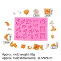 Stampo in silicone rosa con rilievo barocco, motivi a volute e fiori per torte fai-da-te - 1# Rosa - Motivo Europeo / Rosa