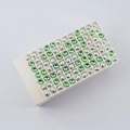 Oval 6x8mm green and silver crystal rhinestones for nail art and jewelry making - 7*9mm (42 Pcs) / Light Green