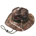 Detail eines Dschungel-Camo-Boonie-Huts mit Belüftungsösen aus Metall und winddichter Kordel - M (56-58cm) / Bionische Camouflage Stil C