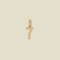 Number 7 Pendant Gold