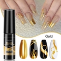 LIMEGIRL Gold Metallic Nail Art Liner Gel für präzise französische Maniküre-Linien - 5ml / Gold