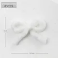 Decorazione natalizia fiocco di peluche bianco feltro ciondolo misura 11cm - Fiocco in Feltro Bianco (Piccolo)