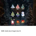 9-piece set of Santa and Snowman Christmas window static stickers in 20x30cm size - Christmas Series Decorative Stickers (wmsd-67) / 9 Sheets