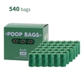 Bolsas ecológicas biodegradables para excrementos de perro con caja y rollo para mascotas. - 36 Rollos en caja / Estrella Verde