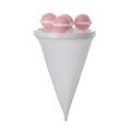 Floating laundry lint mesh bag with pink balls for washing machine hair removal - Gyro Style / Pink