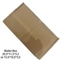 Brown corrugated shipping plane box available in sizes 20.3x11.3x3.2 or 15.5x10.5x3.5 cm - Empty Packaging Box
