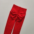 Rote Yoga-Leggings mit hoher Taille, Scrunch-Butt-Effekt und elastischem Funktionsstoff - S / Unterteile / Rot