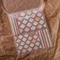 Floral 5D nail art stickers with pink and orange petal patterns style MN-224 - Pastoral Floral Style (MN-224)