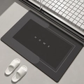 Tappetino bagno grigio scuro in fango di diatomee con scritta HOME e fondo antiscivolo - Lago Baikal - Grigio Chiaro (materiale Standard) / 50*80cm