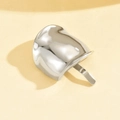 Fermaglio vintage argento dal design irregolare con texture in metallo martellato - Argento Piccolo D4329
