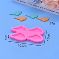 Pink silicone cloud mold for DIY fondant and chocolate baking with measurement details - Small Cloud (4 Lucky Clouds)