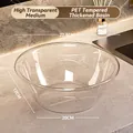 Thickened transparent PET washbasin in medium size with high gloss finish on marble - Medium Transparent