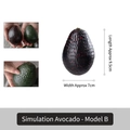 Realistic artificial avocado model Type B with textured skin and size dimensions 9.5x7cm - Avocado-Style B
