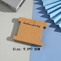 Cartellini per gioielli in carta kraft marrone con stampa Fashion Jewelry, 9,5x7,8cm - Marrone 9.5*7.8CM