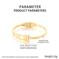 Dettagli del bracciale a farfalla placcato oro 18K con dimensioni e peso esatti - Stile Farfalla (KB210754-KSZ)