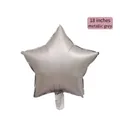18 inch star shaped metallic gray aluminum foil balloon for party and wedding decor - 18-inch Star Metallic Grey