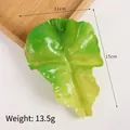Foglia di lattuga artificiale realistica 11x15cm da 13,5g per decorazione alimentare - Piccola Foglia di Lattuga Semi-autunnale