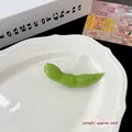 Funny green pea pod hair clip with 6cm length and realistic simulation texture - Edamame