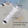 Siringa da 30ml per nutrire animali con scala graduata e tettarella per gattini - Siringa singola da 30 ml