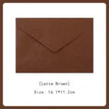 Latte Brown textured linen envelope style gift card holder, size 16.1x11.2cm - Latte Brown