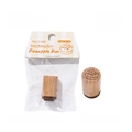 Mini wooden stamp featuring a cute cartoon pineapple bun from the Bakery collection - Pineapple Bun