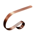 Bronze brushed metal Christmas stocking hook for mantle in a sleek S-shaped design - Red Bronze