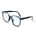 Gafas de sol plegables negras clásicas con lentes transparentes y montura completa - Azul Degradado PC (2ª Generación)